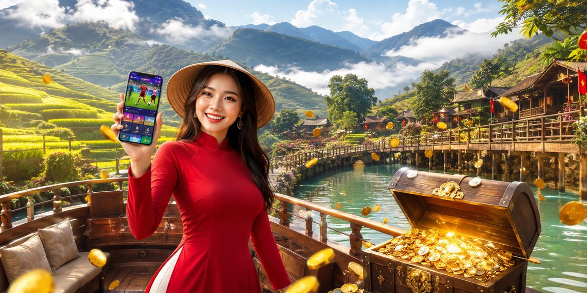 Người dùng tại Sapa nghiên cứu tỷ lệ kèo thể thao trên màn hình điện thoại trong không khí núi rừng